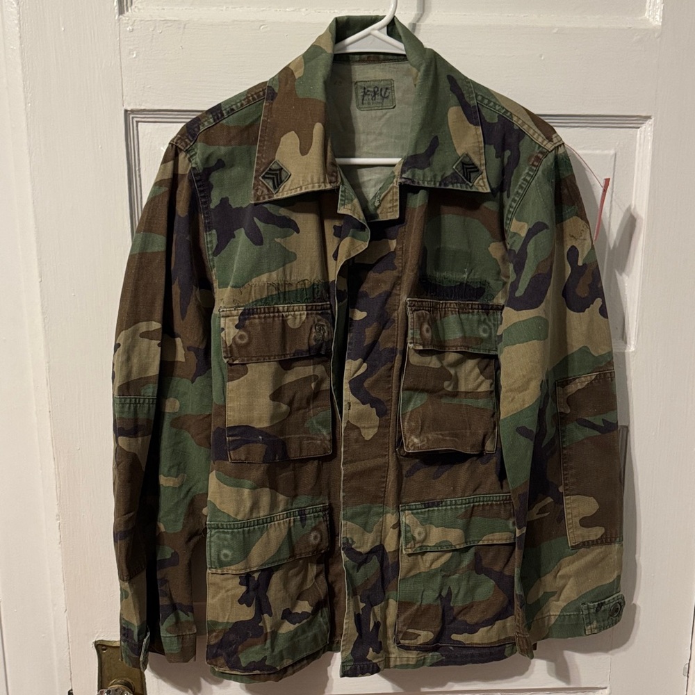 Authentic Camouflage Military Sergeant Jacket